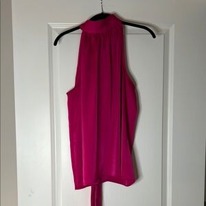 Vibrant Pink Sleeveless Blouse